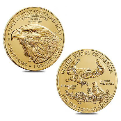 1 oz Gold American Eagle $50 Coin BU (Random Year)